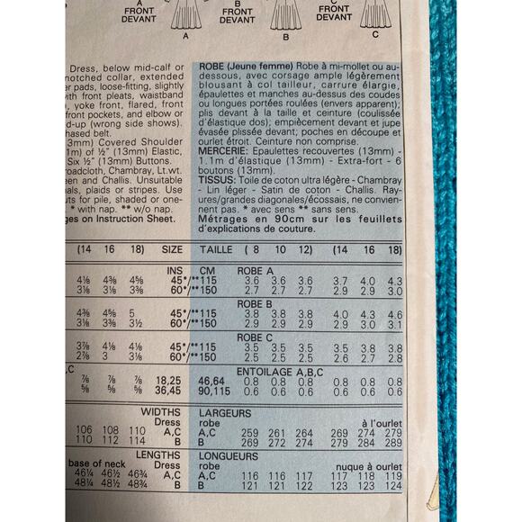 Butterick Sewing pattern 5997 dress maxi sz 8 10 - Picture 6 of 6